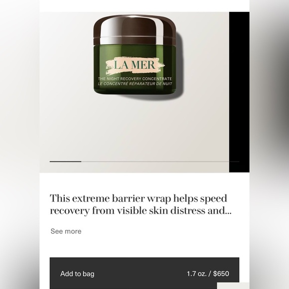 NEW Version 2 x La Mer THE NIGHT RECOVERY CONCENTRATE 3ML - Picture 2 of 4